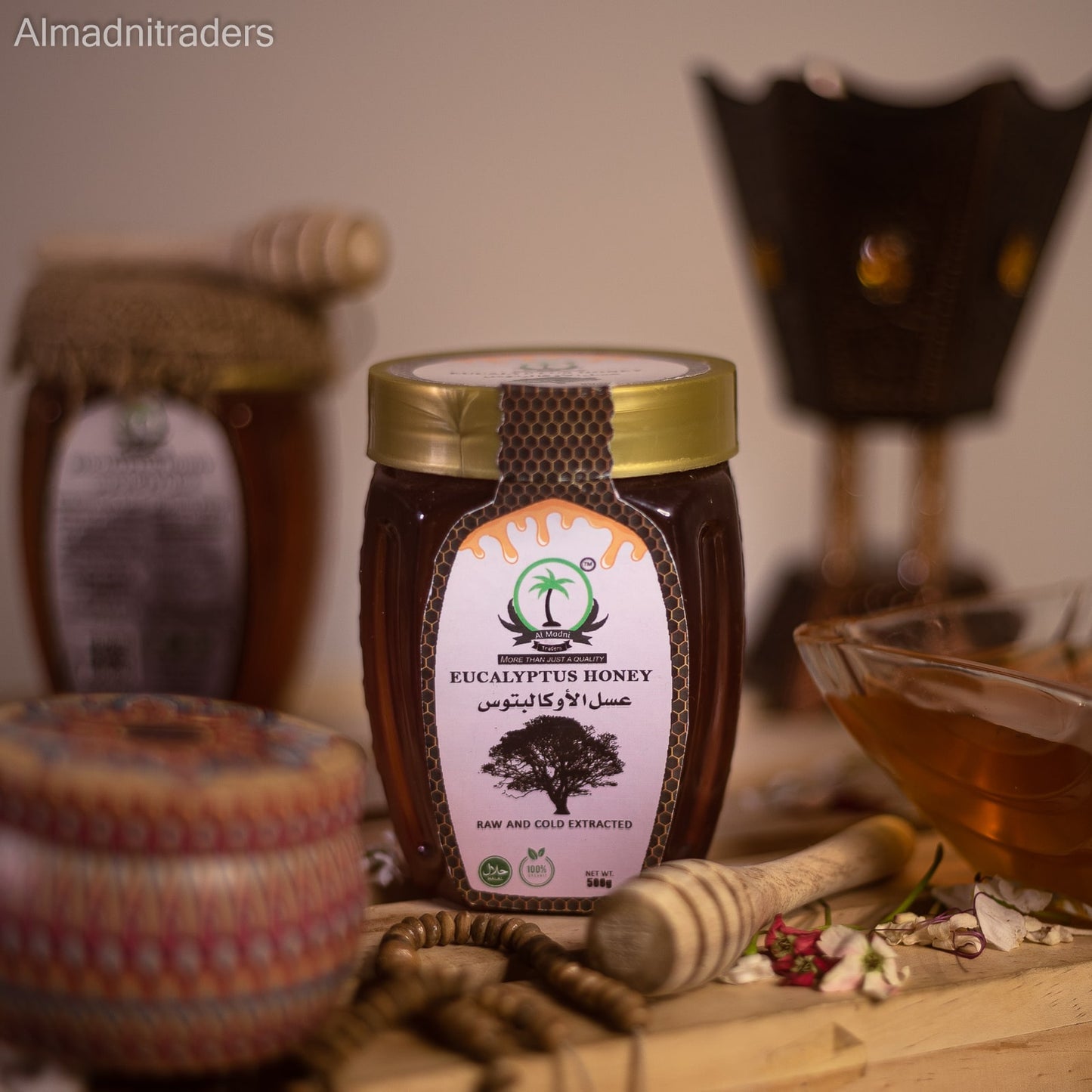 "Premium Eucalyptus Honey bottle for health benefits"