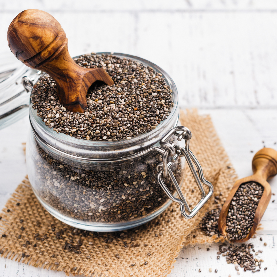 Premium Chia Seeds available at Al Madni Trader for a healthy lifestyle.
