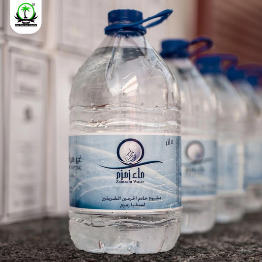 Aab e ZamZam 5 litre plastic Water bottle in Pakistan.