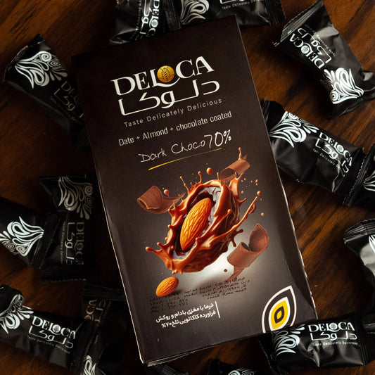 Almond Coated with Date and Dark Chocolate