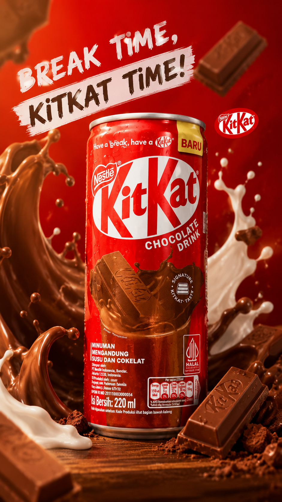 Nestle Kitkat Chocolate Drink 220ml