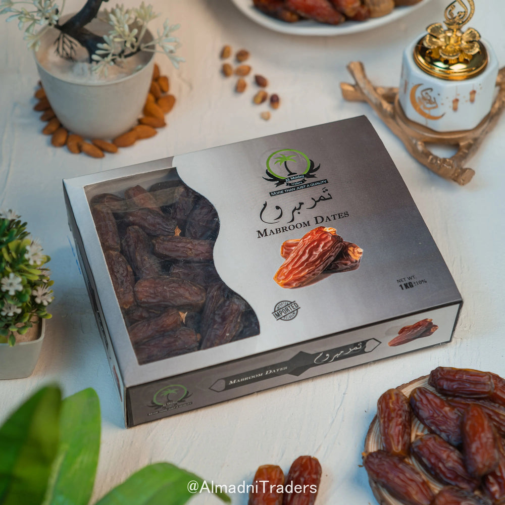 Mabroom Premium Jumbo Date front of its premium packaging.