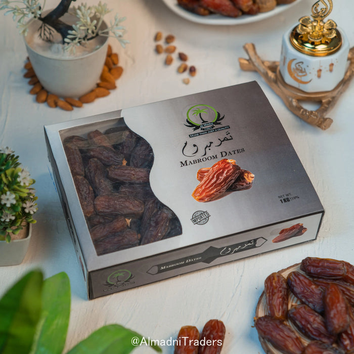 Mabroom Premium Jumbo Date front of its premium packaging.